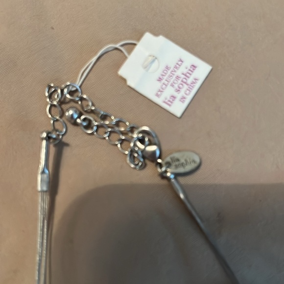 Lia Sophia beaded gem necklace-new with tag $12! - Picture 3 of 5